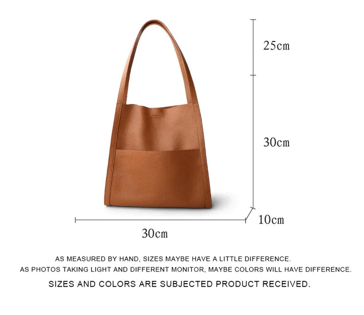 Lederstil-Schultertasche