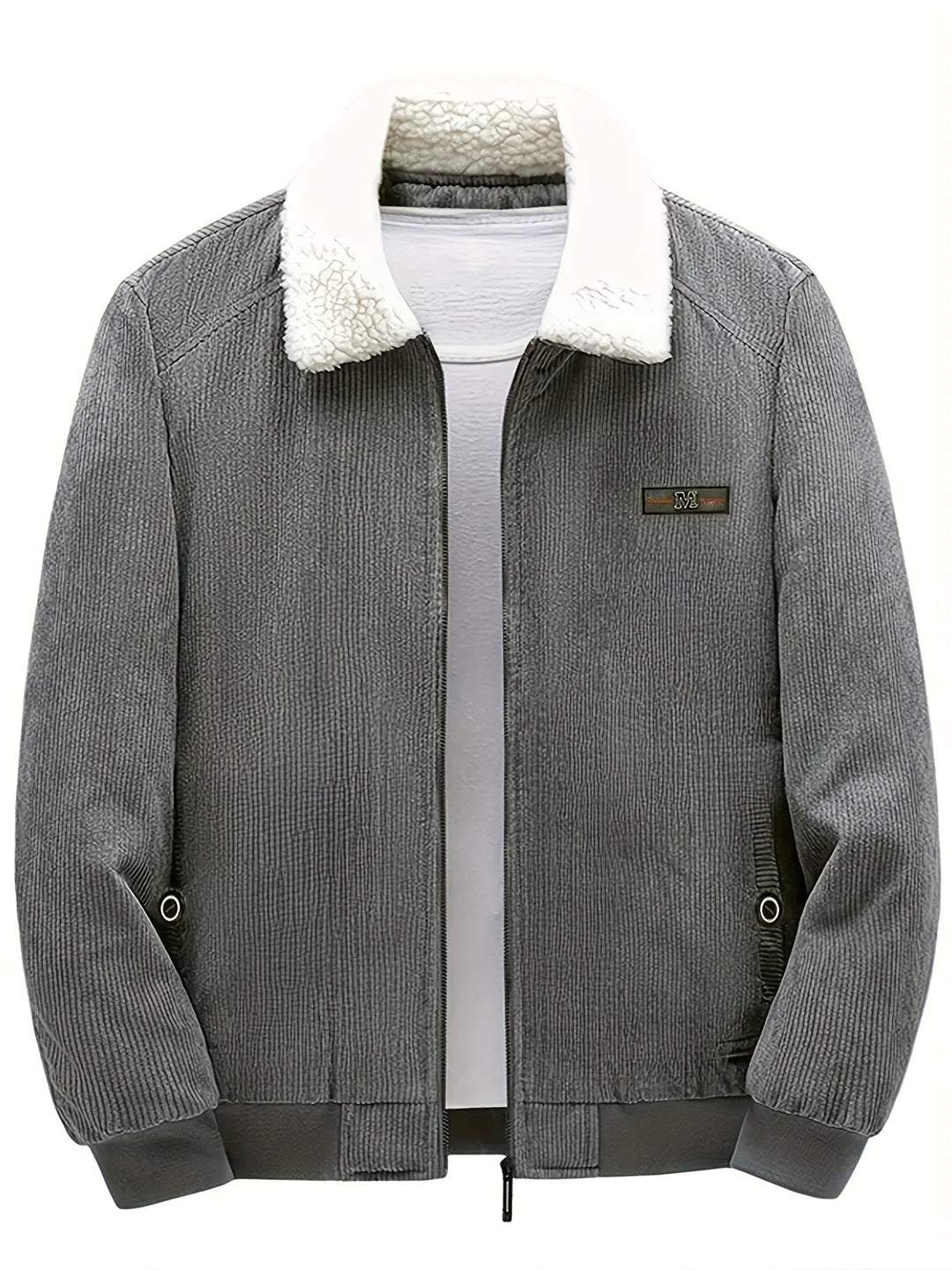 Drune |  Mit Etikett Patch Fleece Gefütterte Winterjacke Für Herren - Ideal für Winter