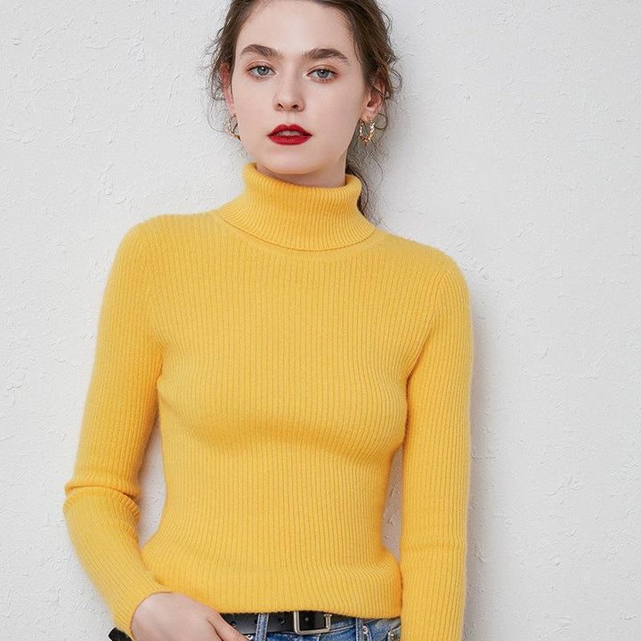 Drune | Premium-Wollrollkragenpullover für Frauen