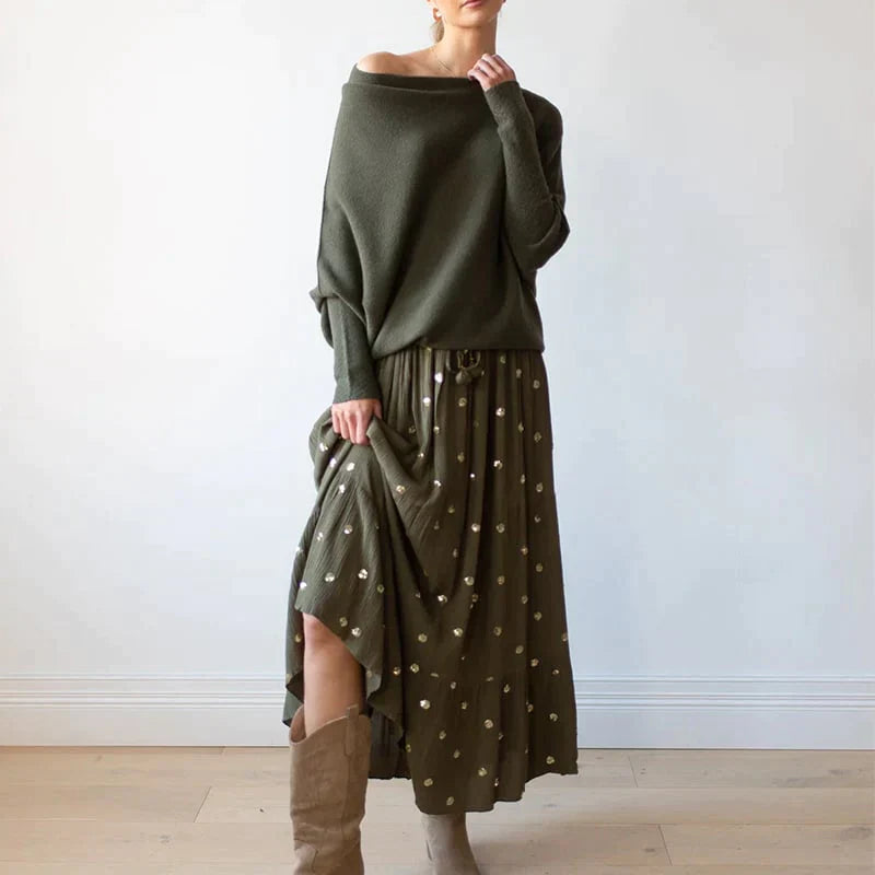 Drune | Asymmetrisch drapierter Pullover