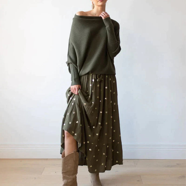 Drune | Asymmetrisch drapierter Pullover