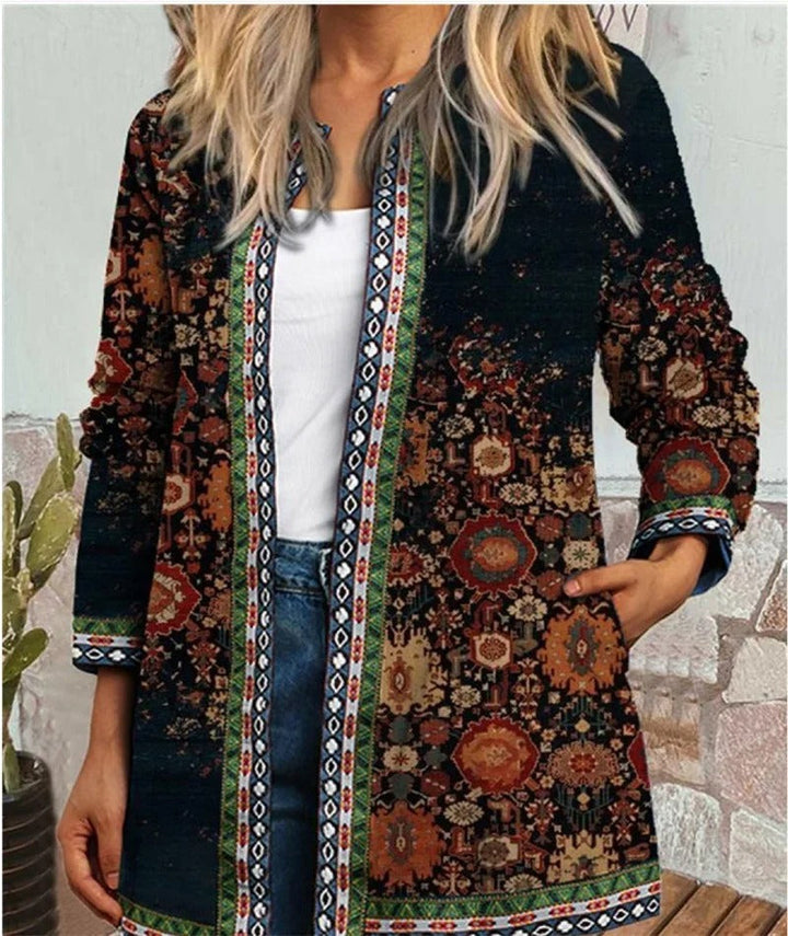 Drune | Boho jacket with colorful pattern