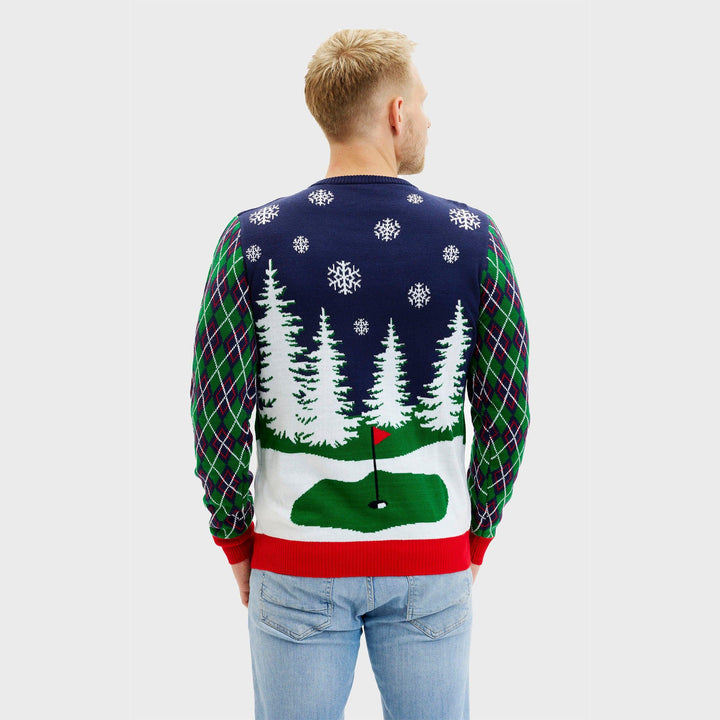 Drune | Ho Ho Hole In One Weihnachts-Pullover - Herren