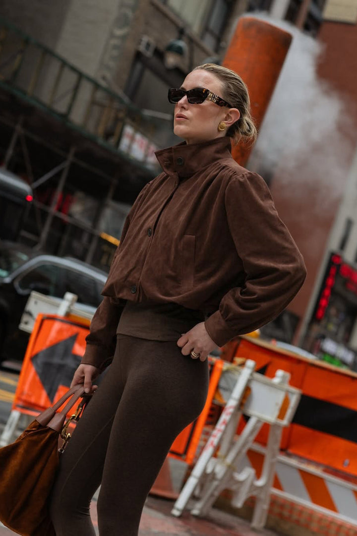 Drune | Wildleder Stil Langarmjacke