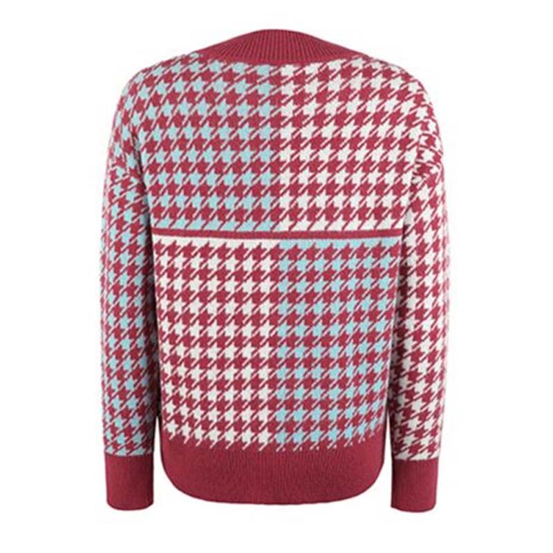 Drune | Geometrischer Strickpullover mit Modernem Muster