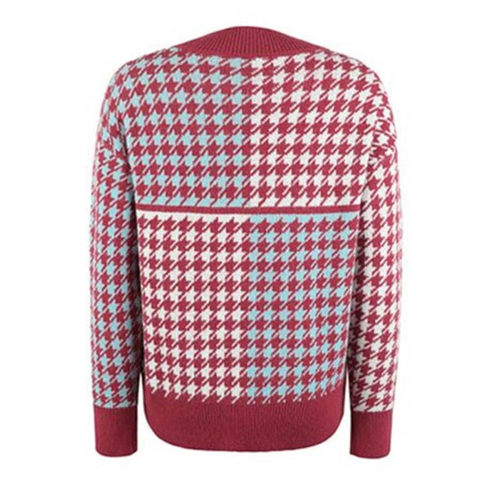 Drune | Geometrischer Strickpullover mit Modernem Muster