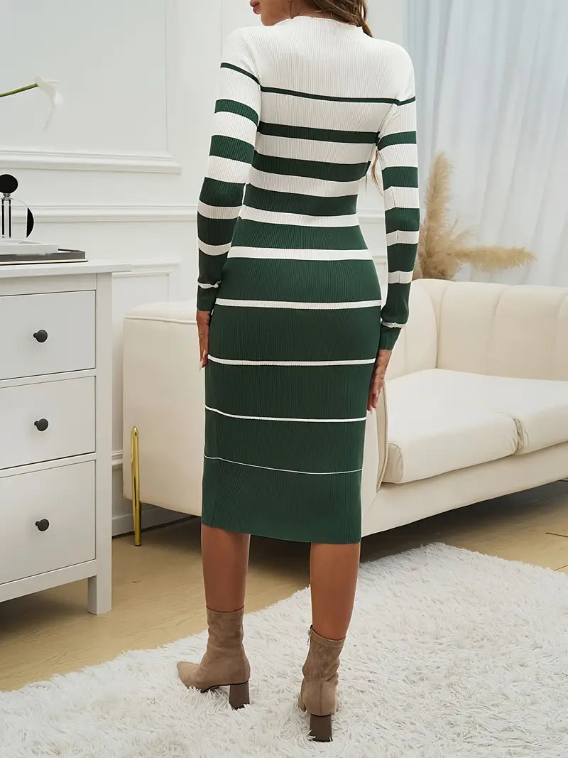 Drune | Streifen Bodycon Kleid