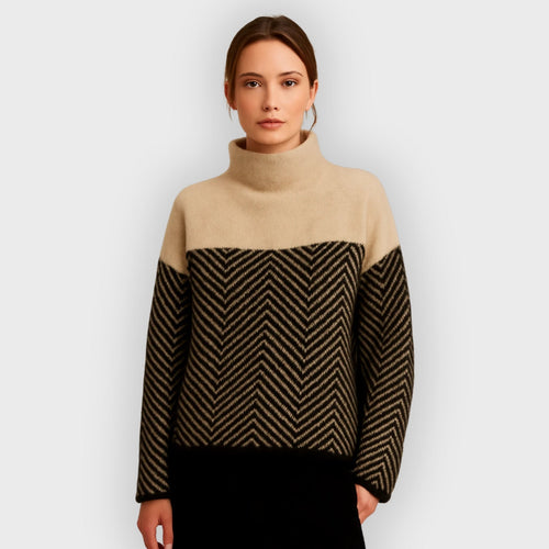 Drune | Rollkragenpullover Rippbündchen