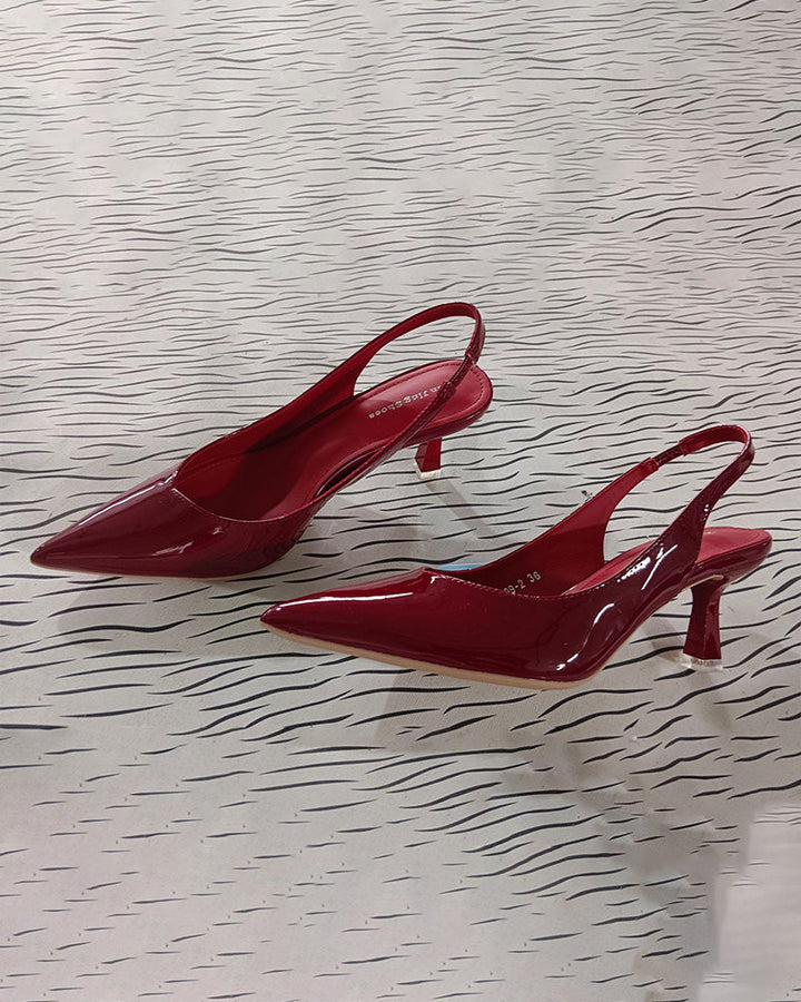 Drune | Einfarbige, Temperamentvolle High Heels mit Spitzer Zehenpartie