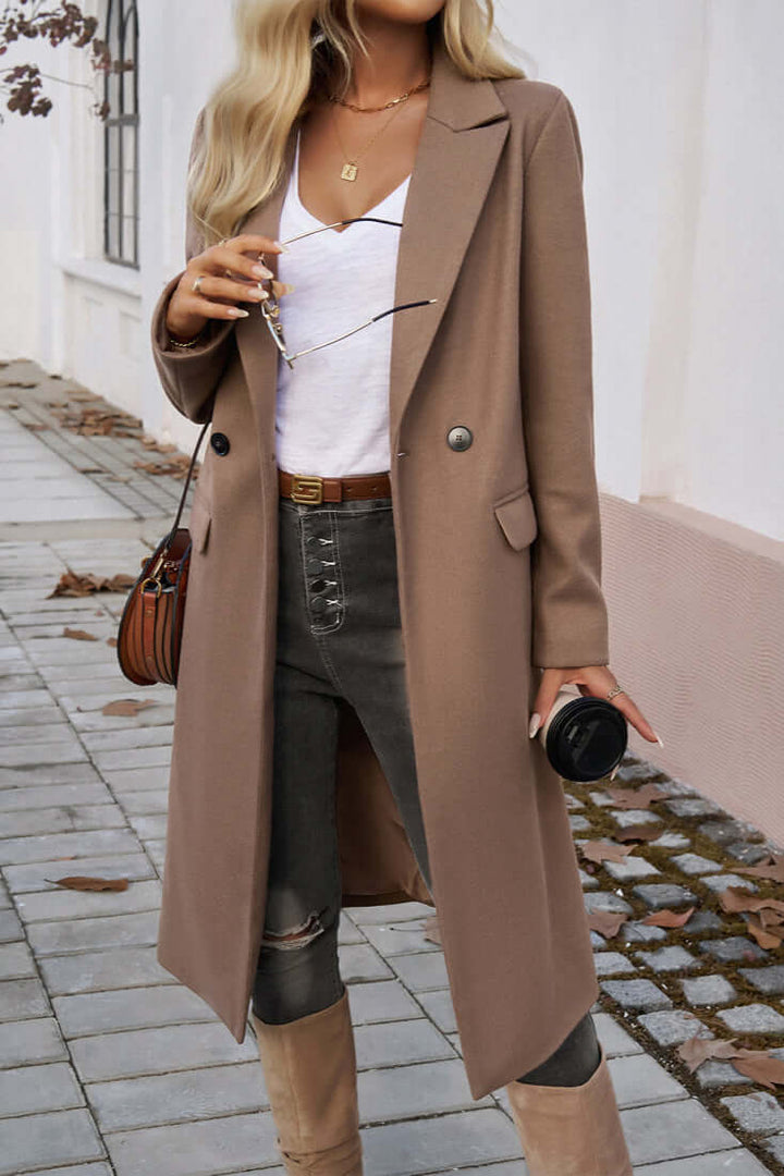 Drune | Eleganter Doppelreihiger Langmantel