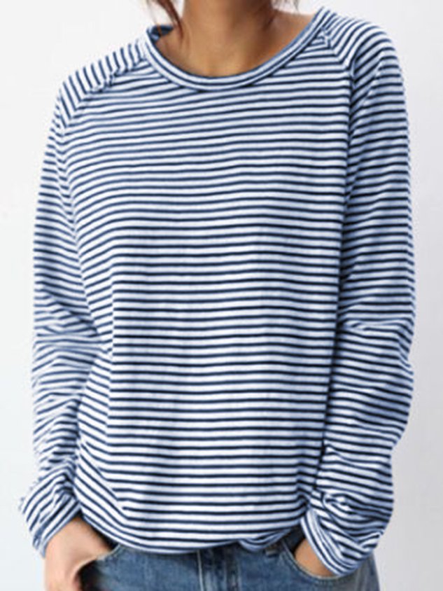 Drune | Gestreifte Pullover mit Langen Ärmeln