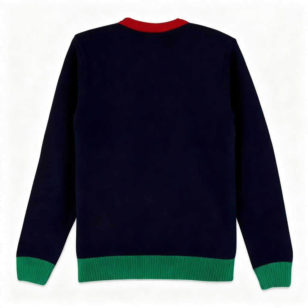 Drune | Festlich & Furchtlos: Goofy Weihnachtsmann-Muster Druck Weihnachts-Pullover