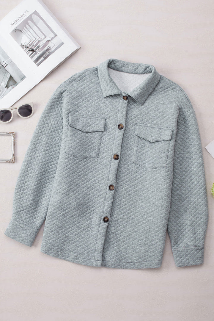 Drune | Leichtgewicht Gesteppte Hemdjacke Polyester Komfort und Stil