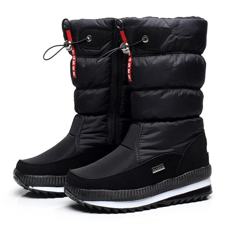 Drune | Damen Wasserdichte Mid-Calf Plüsch Stiefel