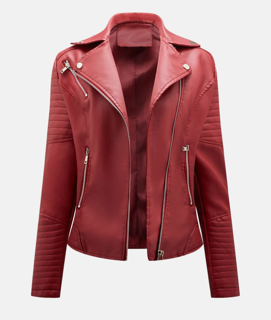 Drune | Stylish women's biker jacket made of faux leather