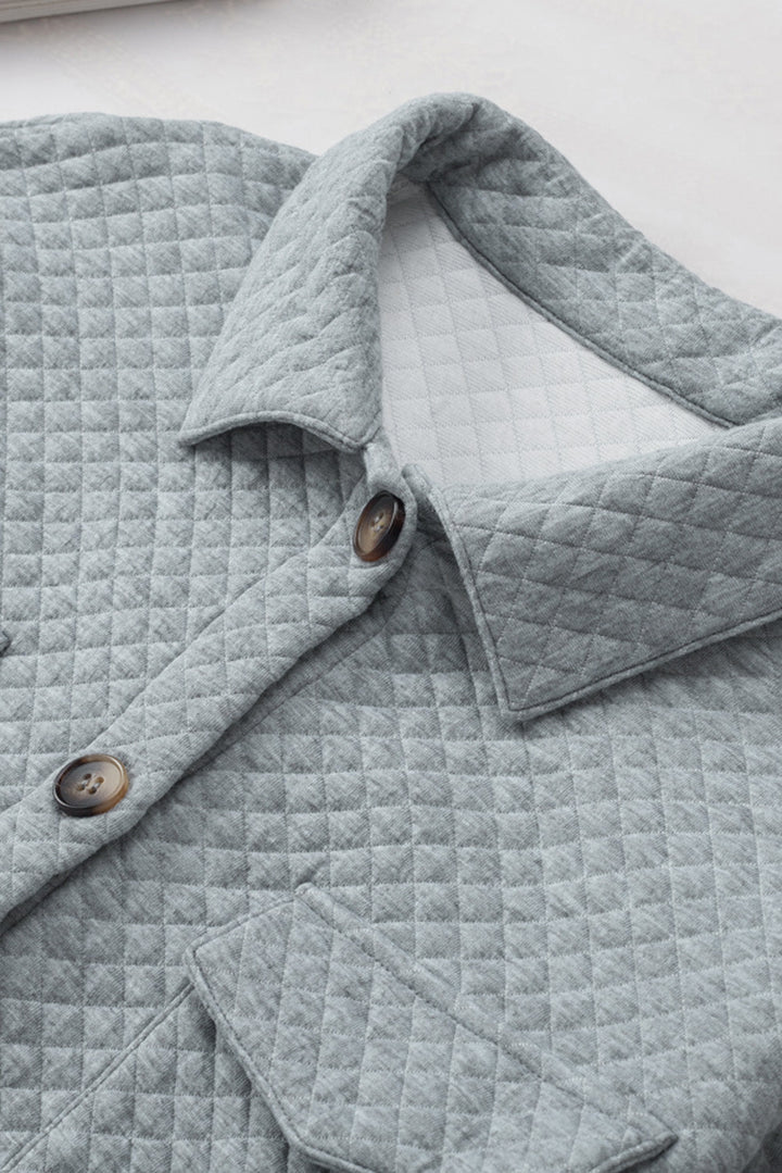 Drune | Leichtgewicht Gesteppte Hemdjacke Polyester Komfort und Stil