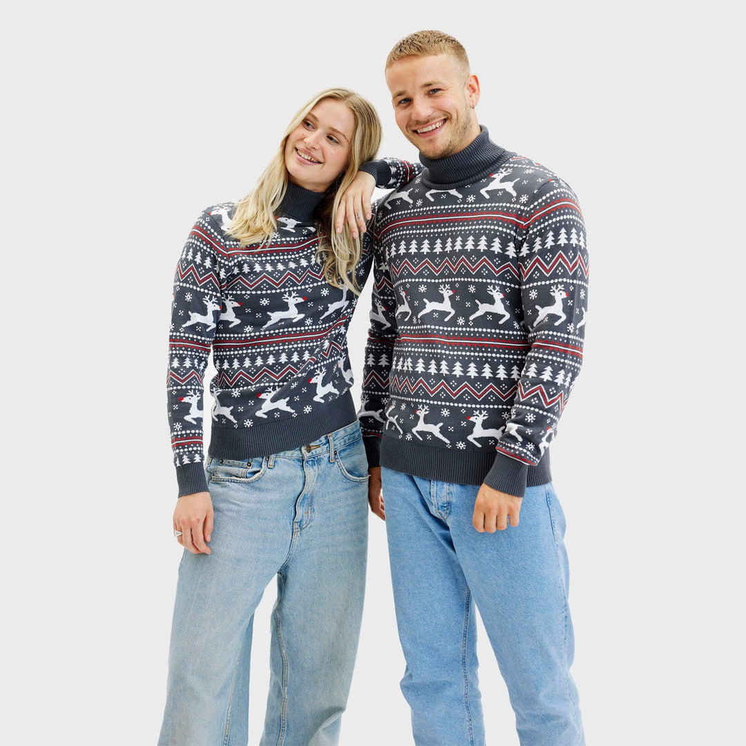 Drune | Der stilvolle Highneck Weihnachtspullover - Damen