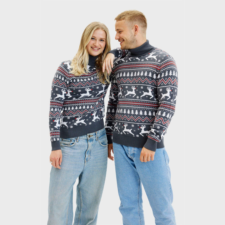 Drune | Der stilvolle Highneck Weihnachtspullover - Damen