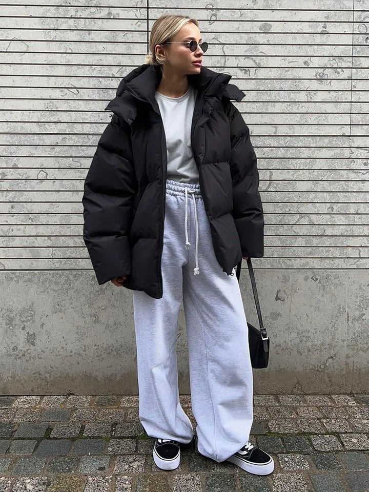 Drune | Puffer-Jacke - Oversized-Schnitt - Baumwoll-Kaschmir-Mischung - Winter Wärme