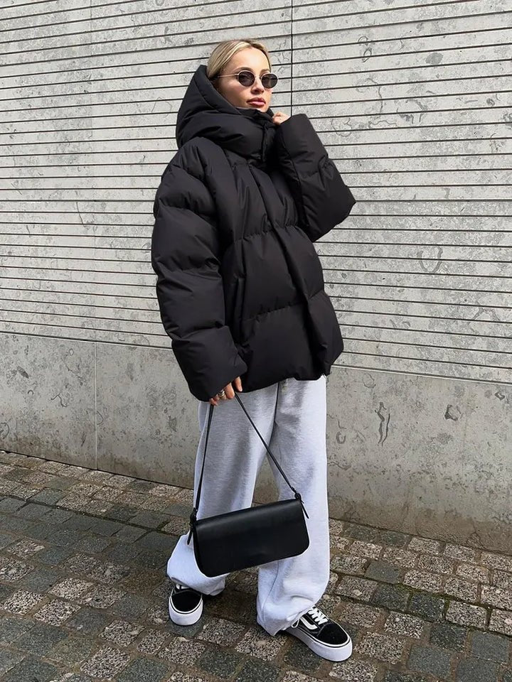 Drune | Puffer-Jacke - Oversized-Schnitt - Baumwoll-Kaschmir-Mischung - Winter Wärme