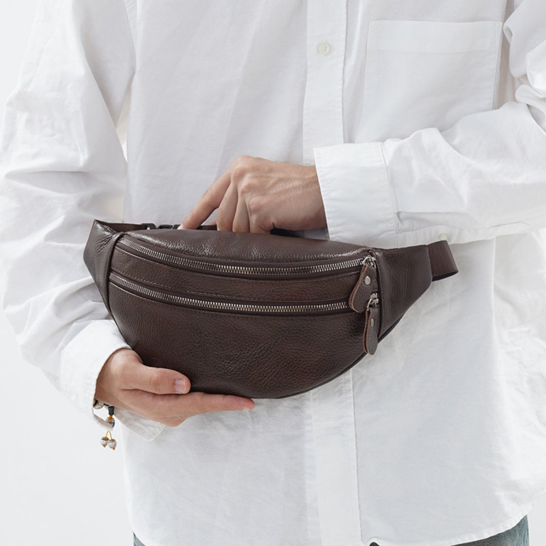 Drune | Leder Herren Crossbody Gürteltasche