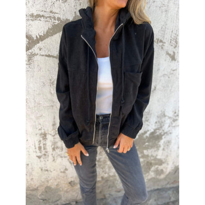 Drune | Up Casual Jacket - Kordelzug Taille - Leichte Baumwollmischung