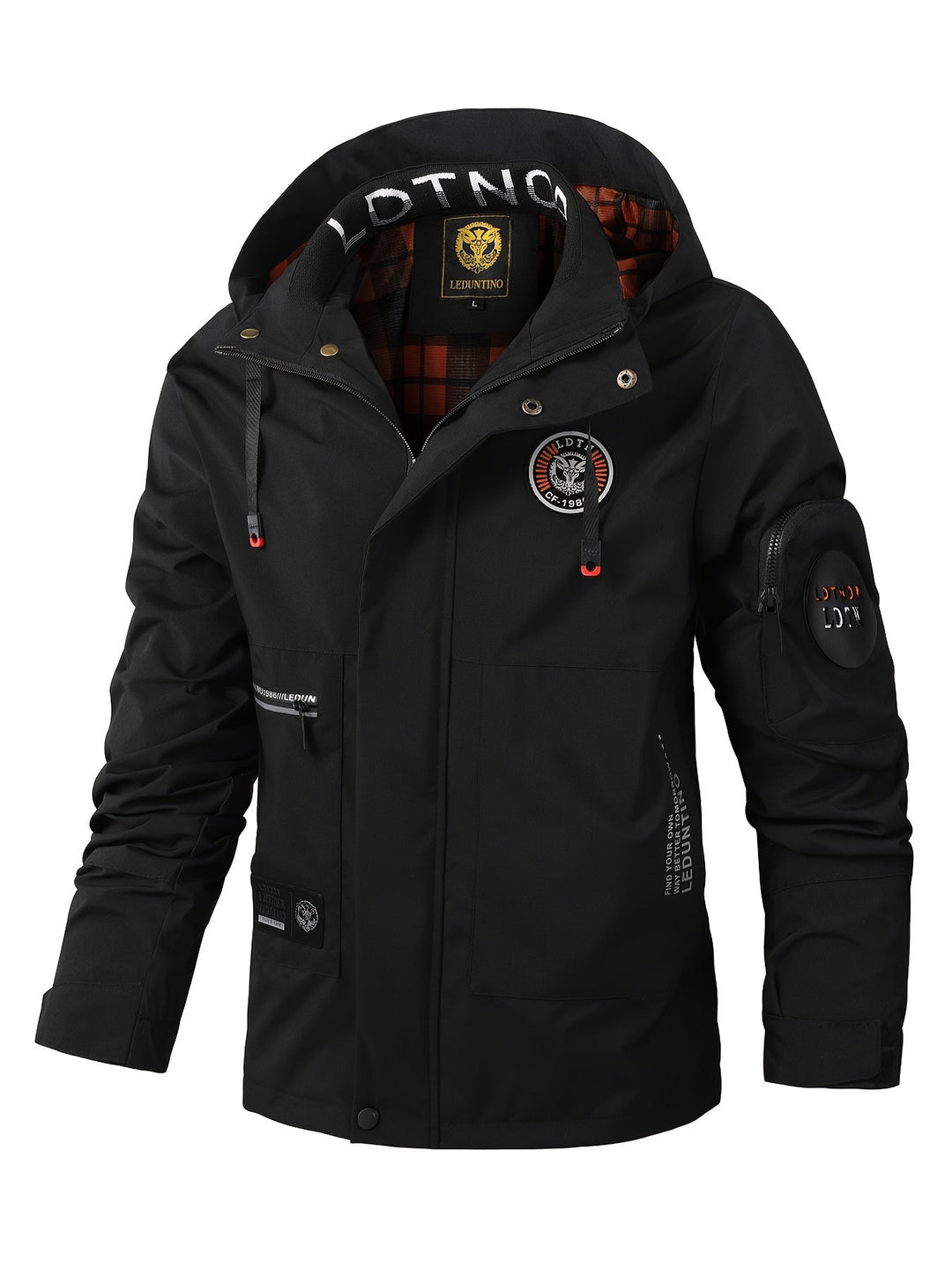 Drune | Dicke Lange Ärmel Revers Kragen Winter Jacke Für Herren - Perfekt für Outdoor-Aktivitäten