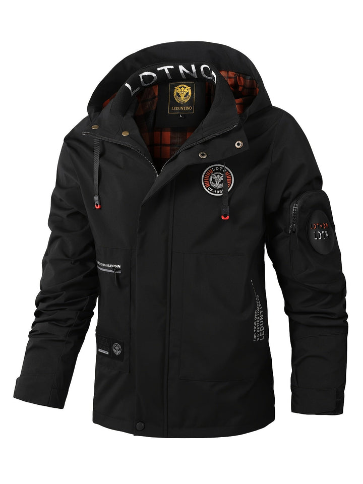Drune | Dicke Lange Ärmel Revers Kragen Winter Jacke Für Herren - Perfekt für Outdoor-Aktivitäten