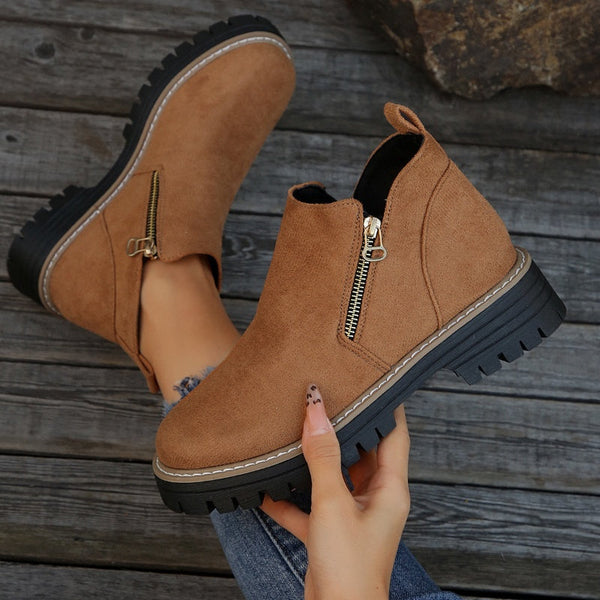 Drune | klassische Leder-Stiefeletten für Damen