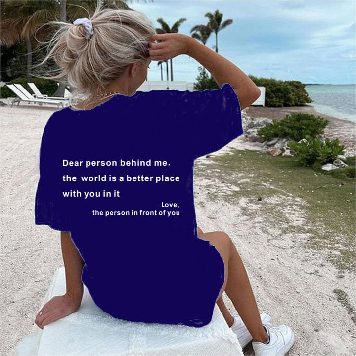 Drune | Damen T-Shirt Mit Rundhalsausschnitt Und Slogan