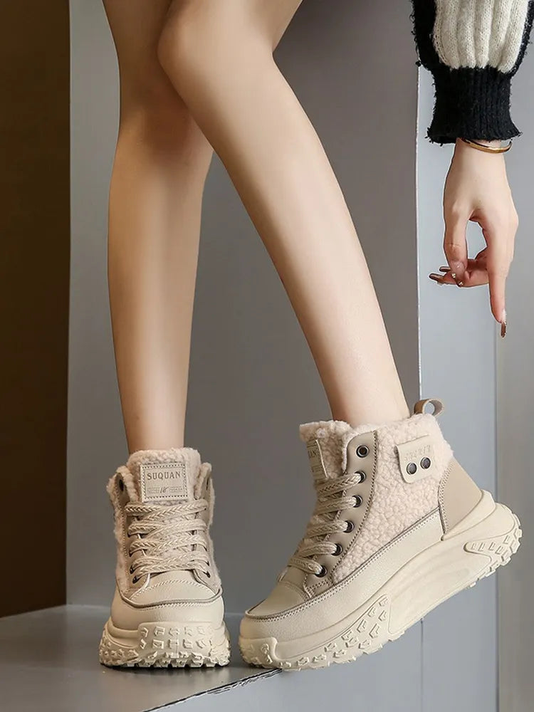 Drune | Schneestiefel Für Frauen Mit Dicker, Warmer Sohle