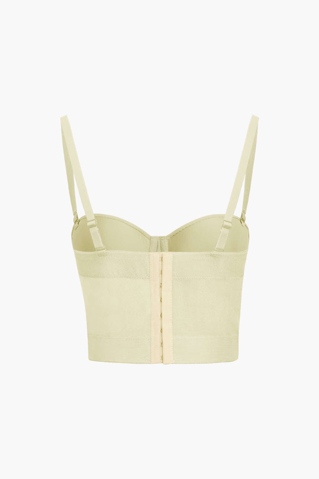 Drune | Figurbetontes Bustier Top Mit Bügel Cups Und Transparenter Mesh Struktur