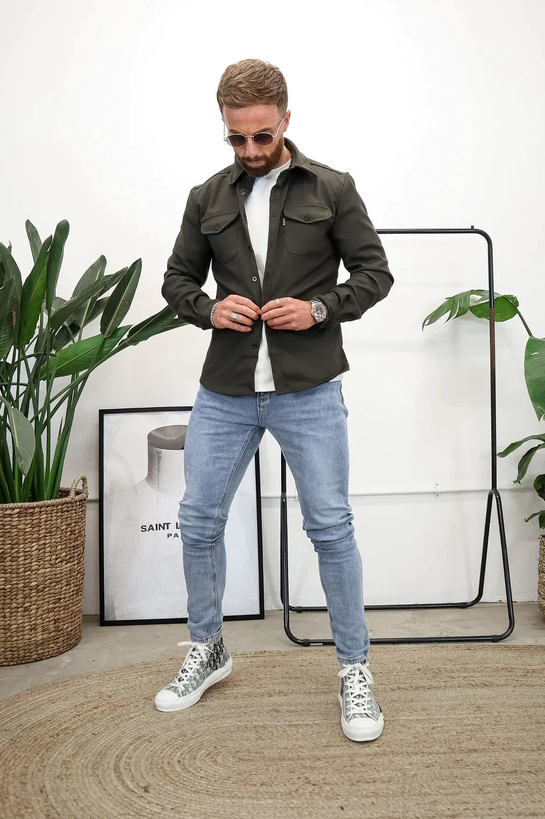 Drune | Premium-Jacke mit Knopfverschluss für Herren | Stylische und bequeme Jacke