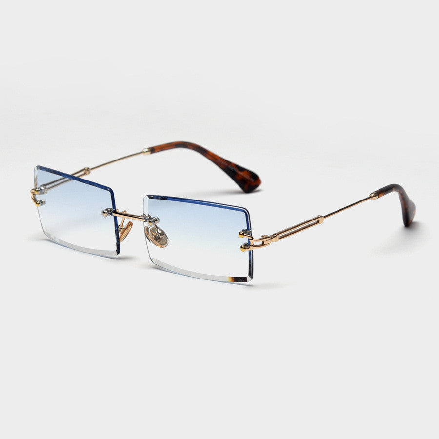 Drune | Modische Rechteckige Sonnenbrille Im Retro Stil