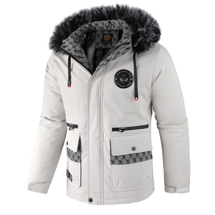 Drune | Herrenjacke mit abnehmbarer, pelzgefütterter Kapuze