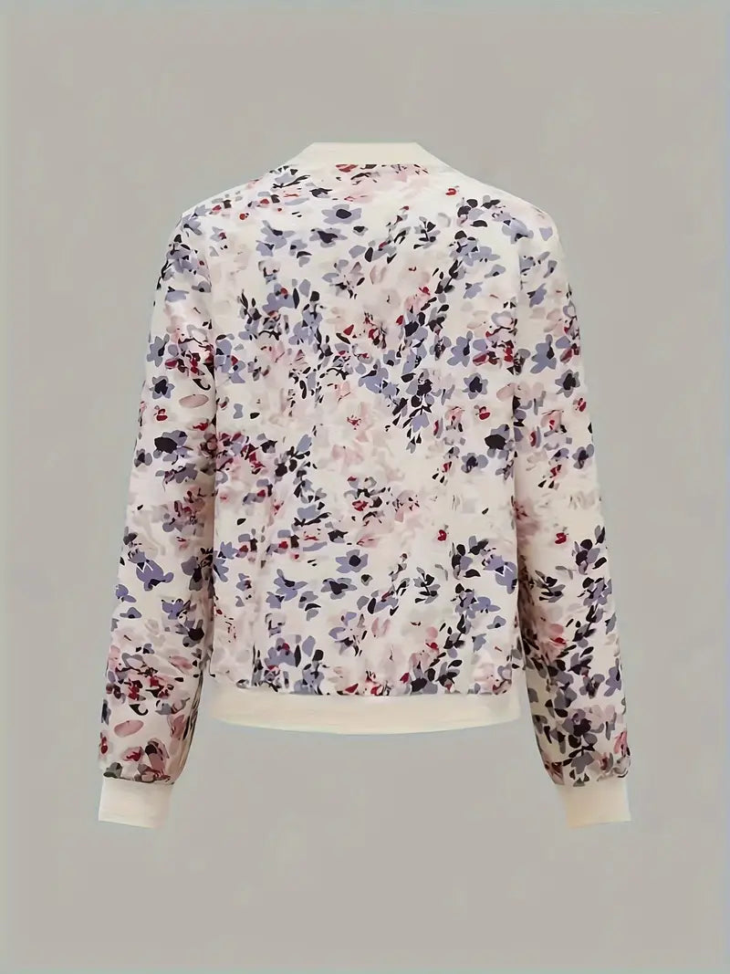 Drune | Bomberjacke mit Blumenmuster