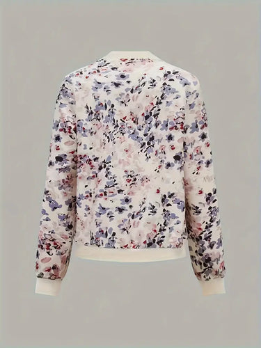 Drune | Bomberjacke Mit Blumenmuster