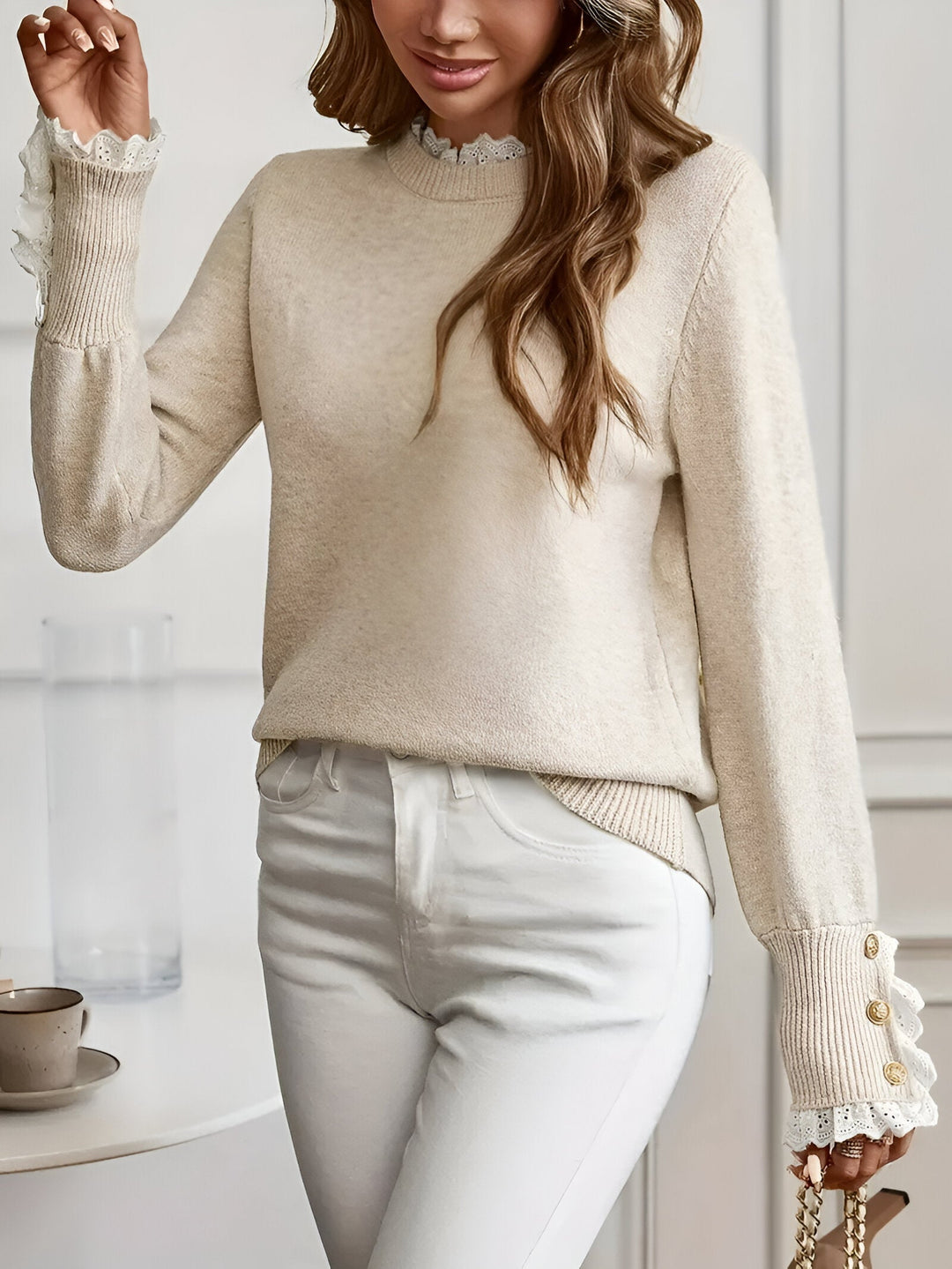 Drune | Bequemer & Eleganter Pullover mit Knopfverschluss