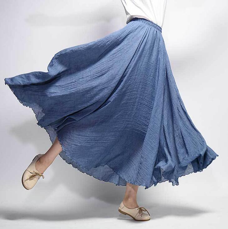 Drune | Lässig fallender Boho Maxi Rock für Damen