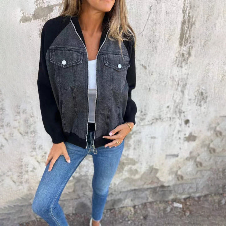 Drune | Moderne Jacke mit Denim