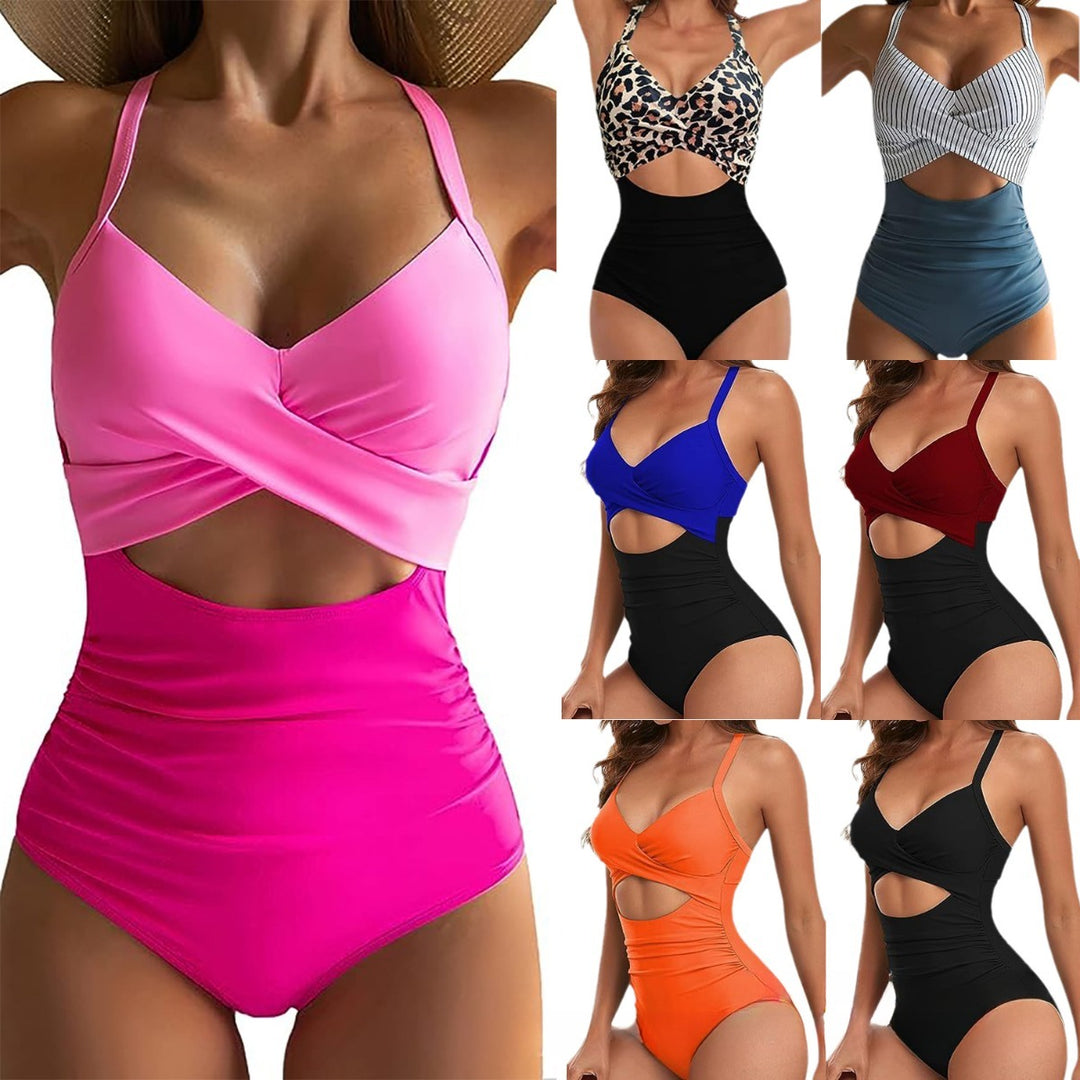 Drune | Hohler rückenfreier Bikini mit engen Trägern