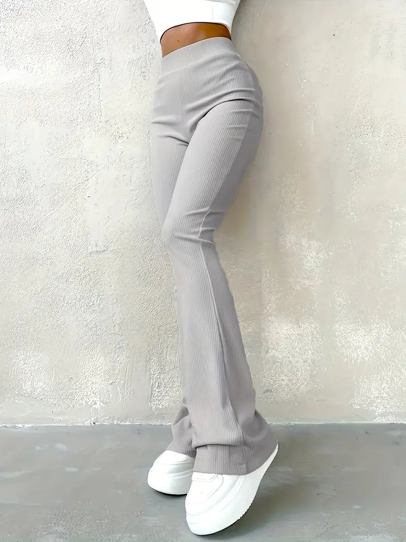 Drune | Taille Ribcord Schlaghose - Trendy Damen Alltagshose