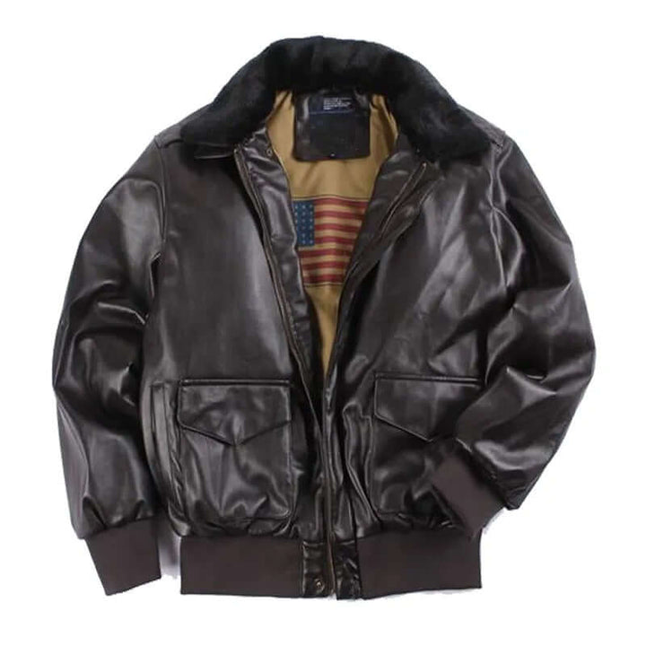Drune | Herren Lederjacke mit praktischen Taschen