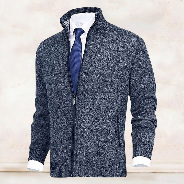 Drune | Strickjacke mit Stehkragen und Reißverschluss