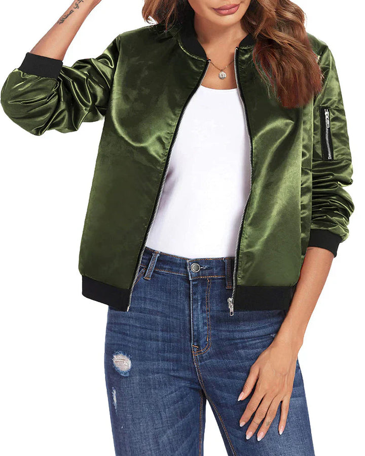 Drune | Elegante Bomberjacke für Damen Leicht und Bequem