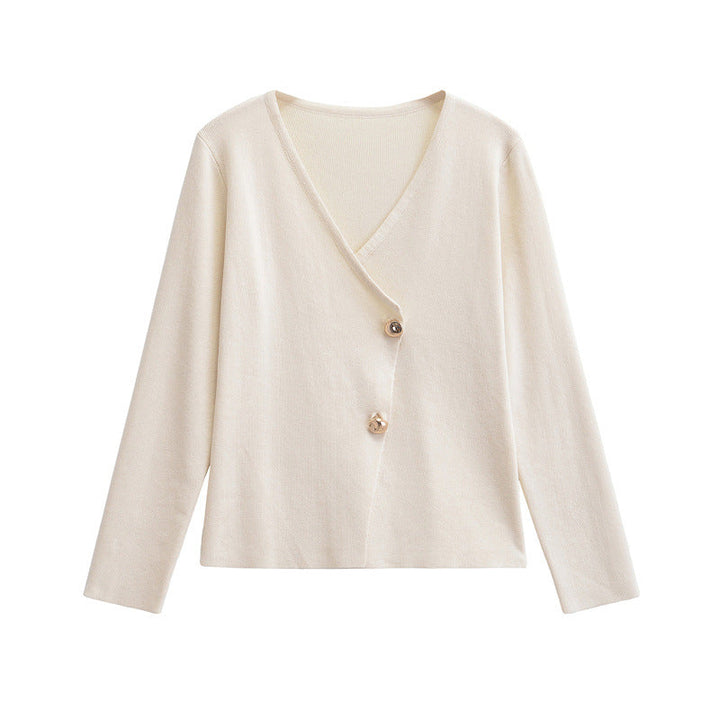Drune | Stylischer asymmetrischer Strickcardigan für Damen