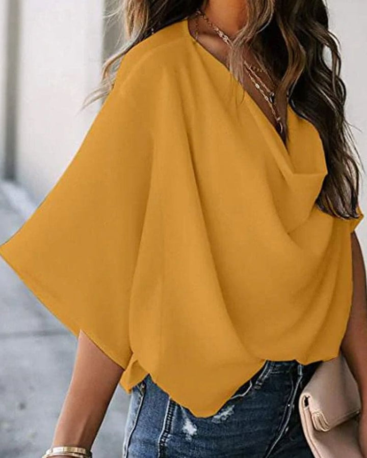 Drune | Lässige Bluse mit V-Ausschnitt für Frauen