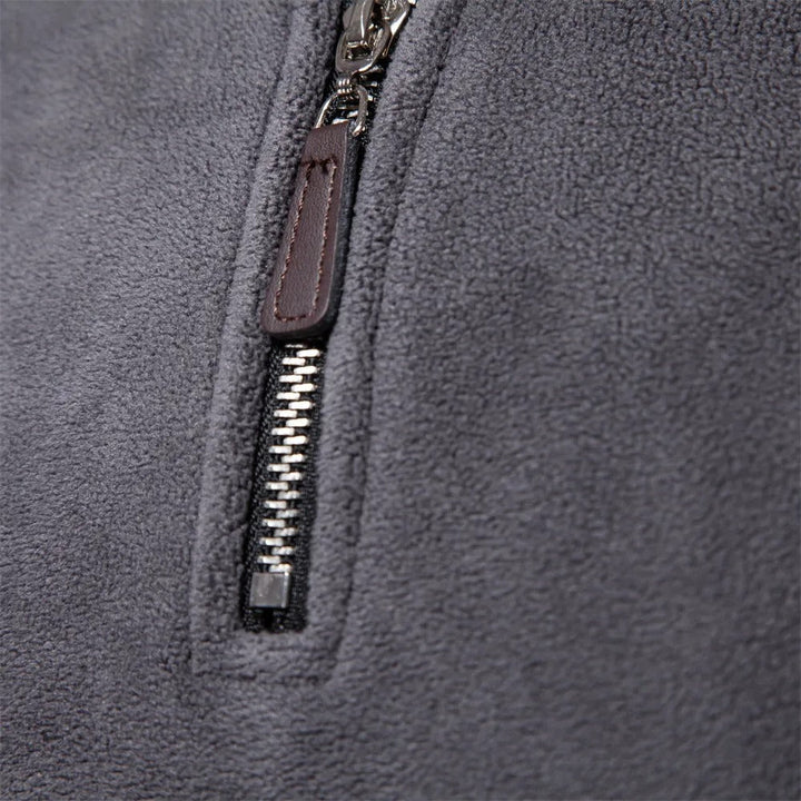Drune | Strickpullover Mit Half-Zip Wollmischung Klassisch Und Bequem
