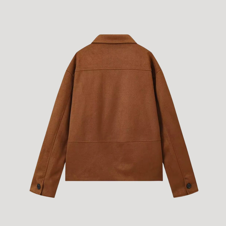 Drune | Damen Wildleder Übergröße Winterjacke
