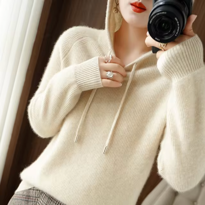 Drune | Gestrickter Kapuzenpullover aus Kaschmirwolle